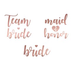 Tetování růžové zlato Team Bride